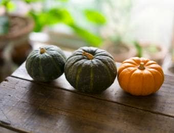3種類のかぼちゃ