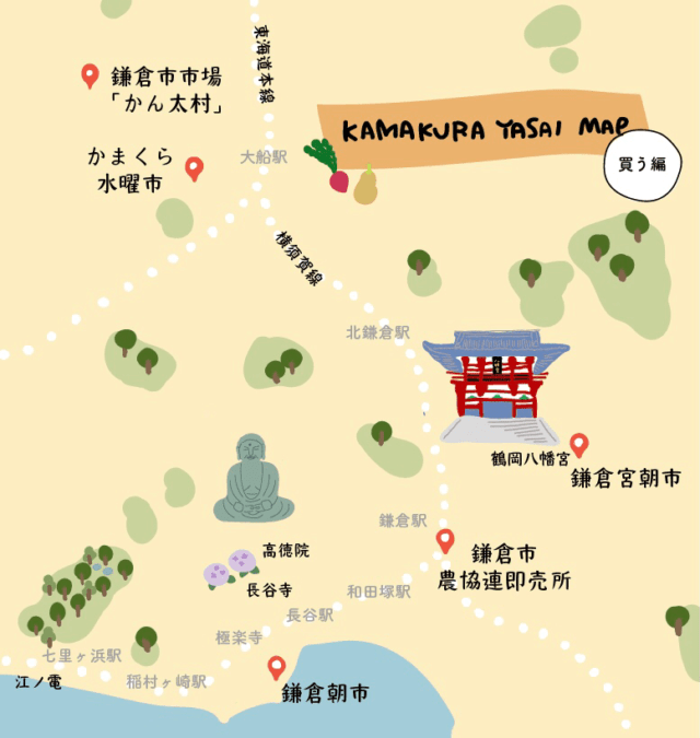 鎌倉野菜マップ