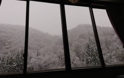 冬の窓辺